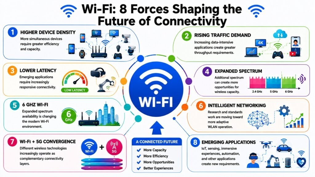 Wi-Fi -- 8 Forces Shaping the Future of Connectivity