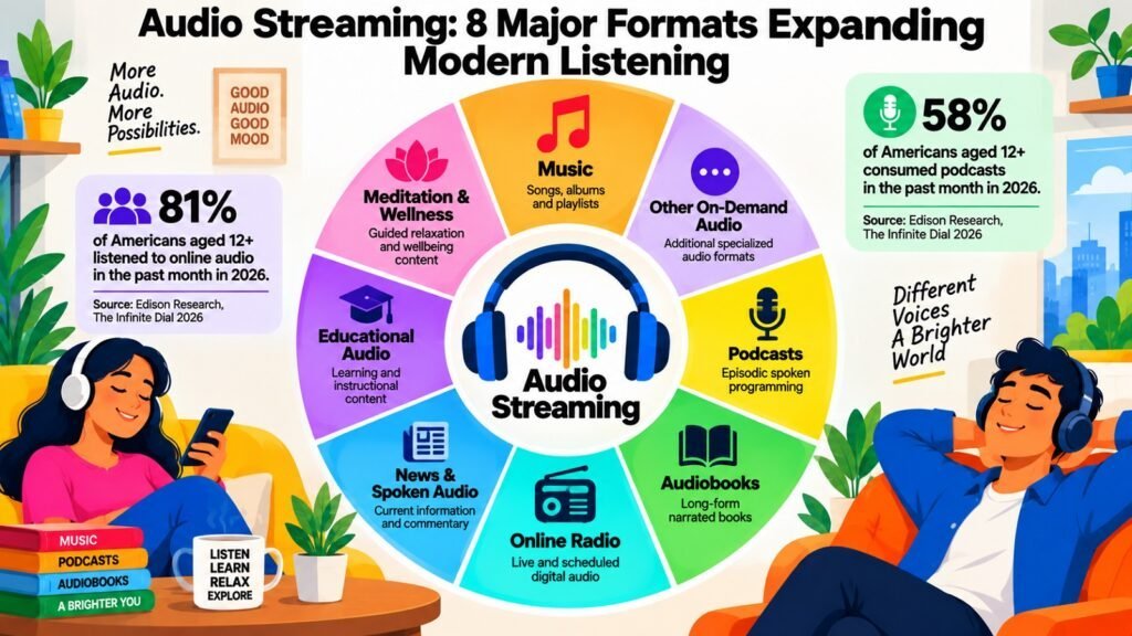 Audio Streaming -- 8 Major Formats Expanding Modern Listening