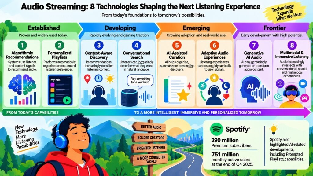Audio Streaming -- 8 Technologies Shaping the Next Listening Experience