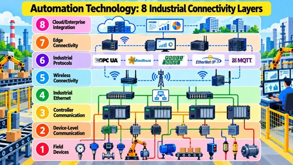 Automation Technology -- 8 Industrial Connectivity Layers