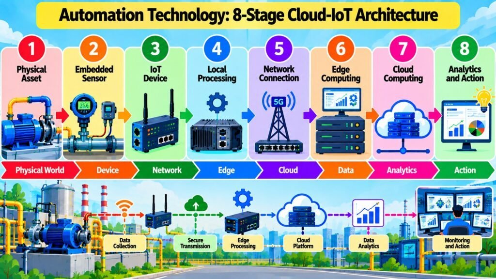 Automation Technology -- 8-Stage Cloud-IoT Architecture
