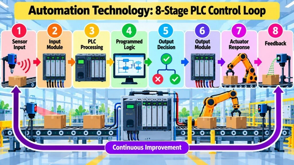 Automation Technology -- 8-Stage PLC Control Loop