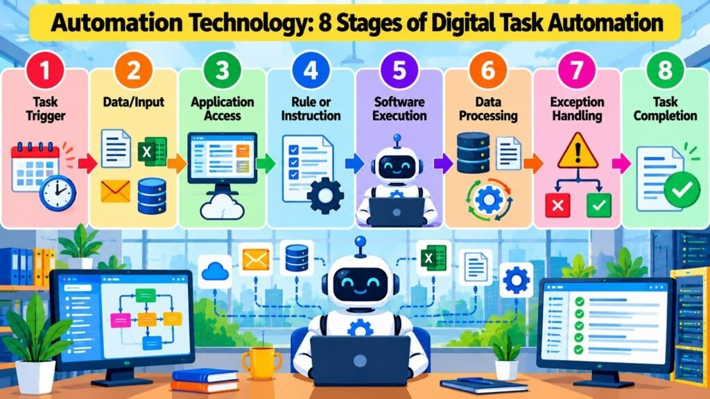 Automation Technology -- 8 Stages of Digital Task Automation