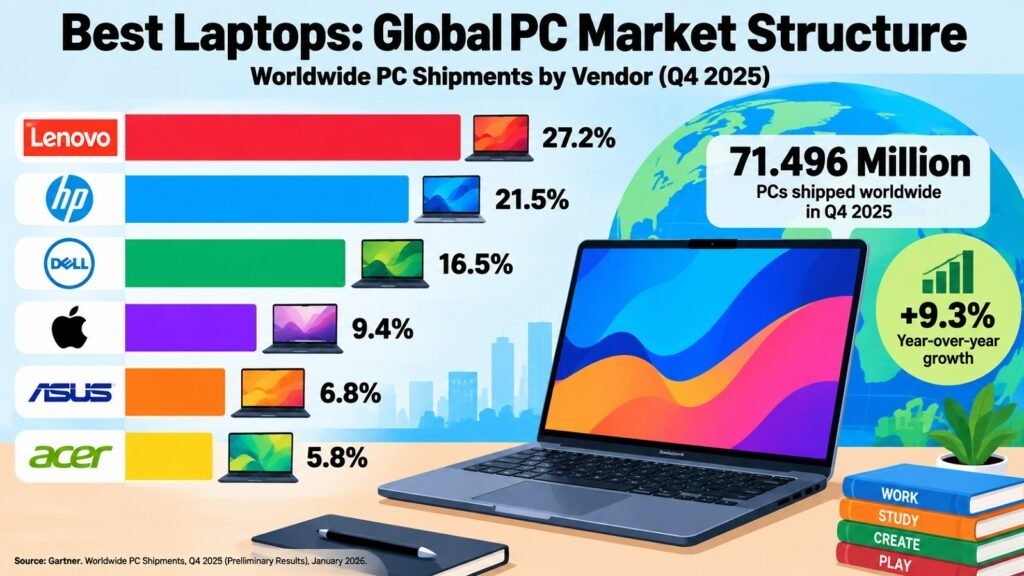 Best Laptops -- Global PC Market Structure