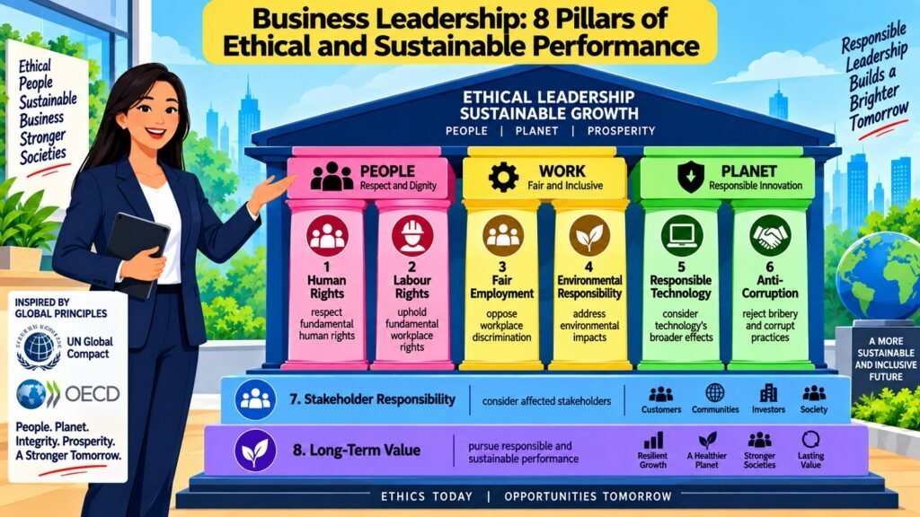 Business Leadership -- 8 Pillars of Ethical and Sustainable Performance