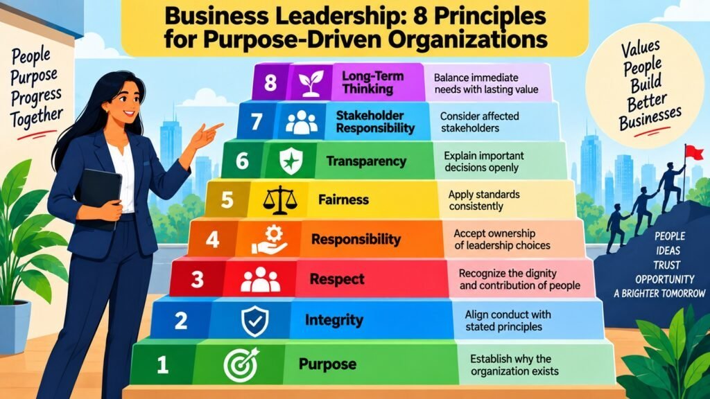 Business Leadership -- 8 Principles for Purpose-Driven Organizations