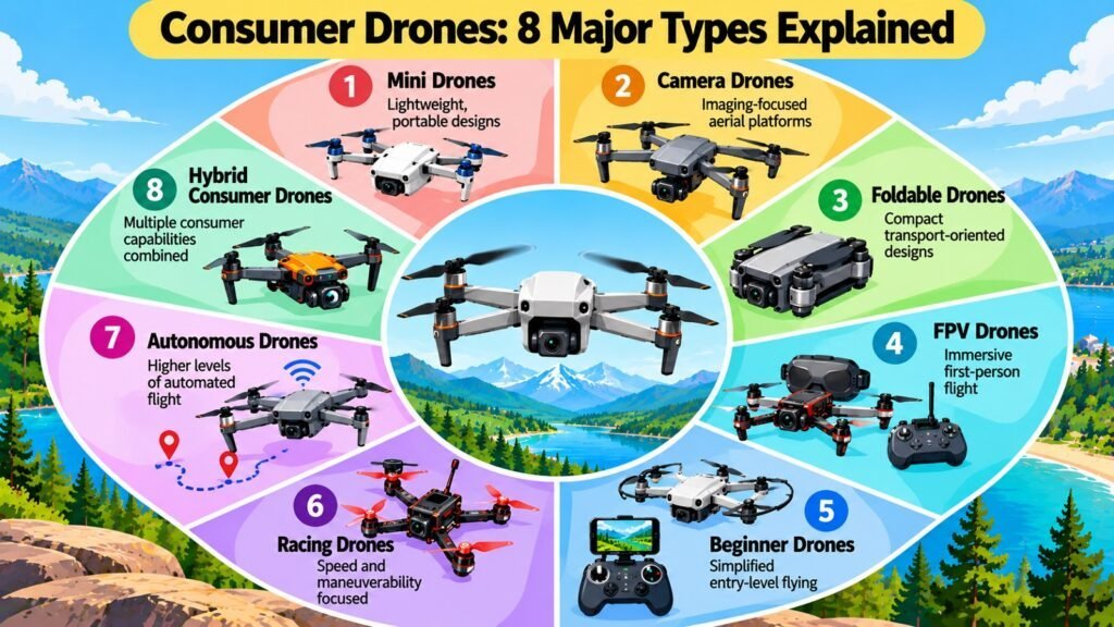 Consumer Drones -- 8 Major Types Explained