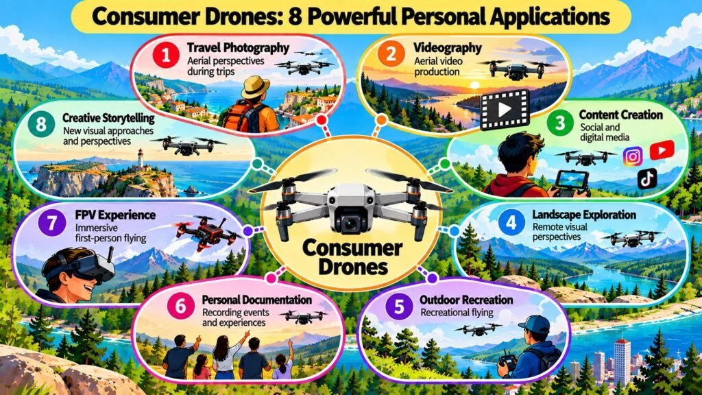 Consumer Drones -- 8 Powerful Personal Applications