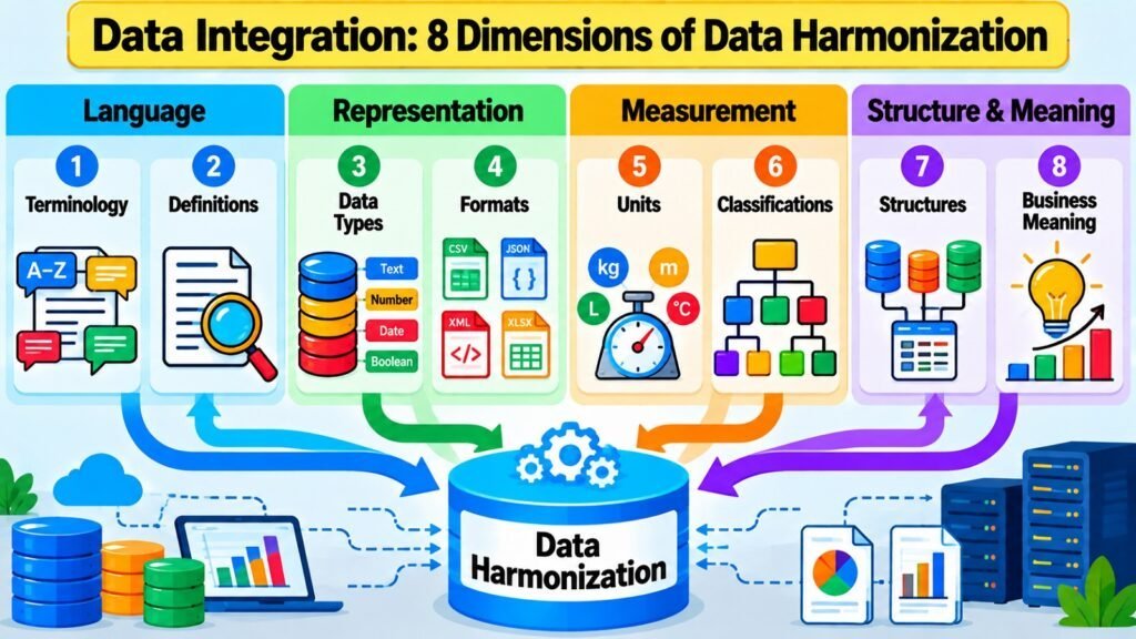 Data Integration -- 8 Dimensions of Data Harmonization