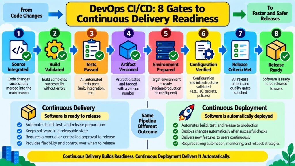 DevOps CI/CD -- 8 Gates to Continuous Delivery Readiness