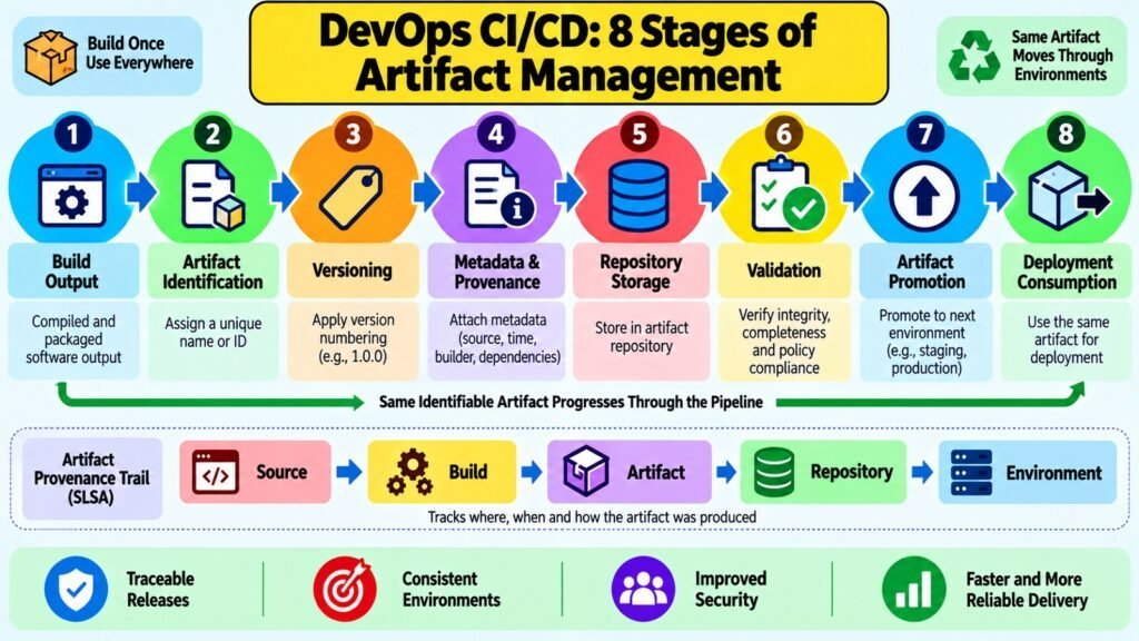 DevOps CI/CD -- 8 Stages of Artifact Management