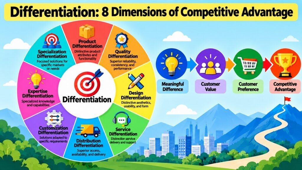 Differentiation -- 8 Dimensions of Competitive Advantage