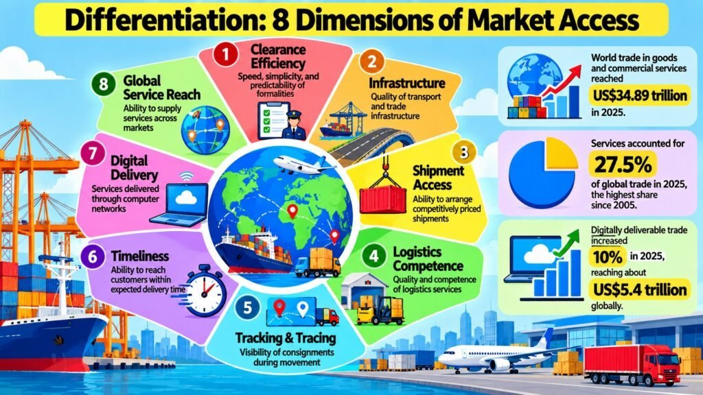Differentiation -- 8 Dimensions of Market Access