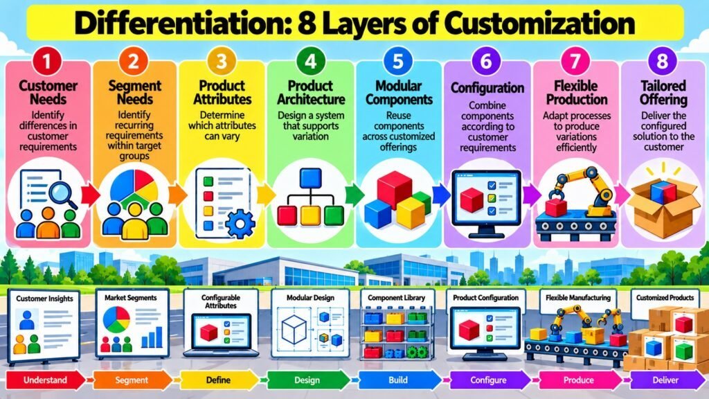 Differentiation -- 8 Layers of Customization