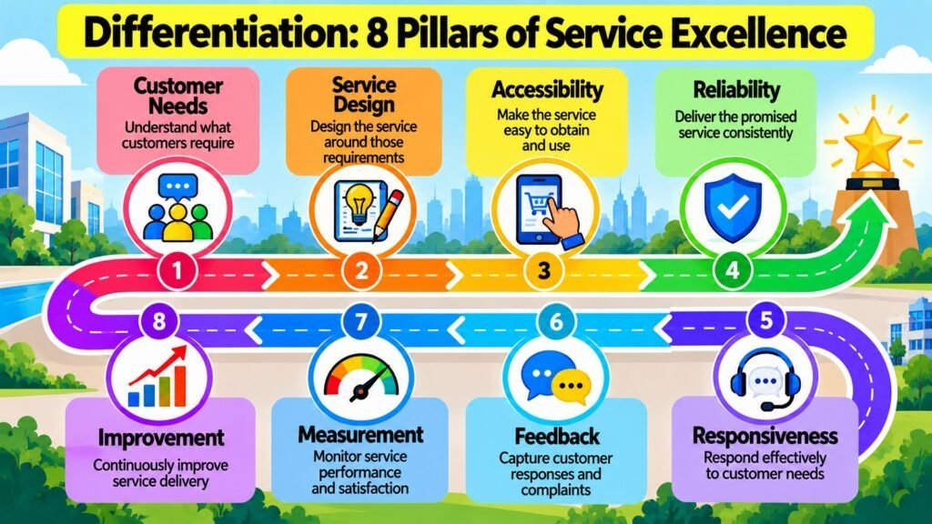 Differentiation -- 8 Pillars of Service Excellence