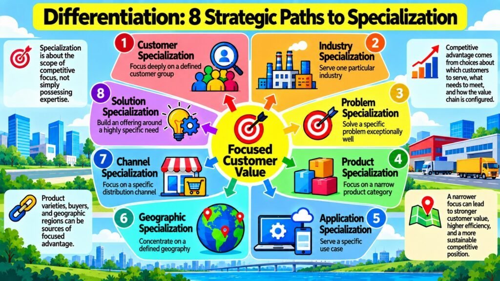 Differentiation -- 8 Strategic Paths to Specialization