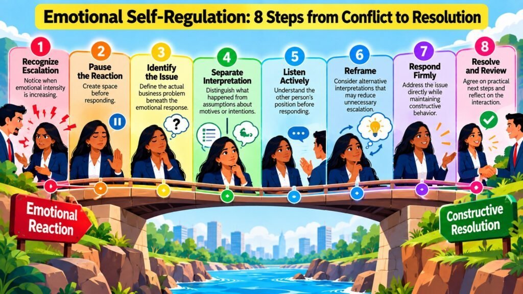 Emotional Self-Regulation -- 8 Steps from Conflict to Resolution