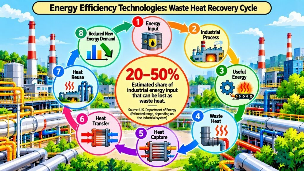 Energy Efficiency Technologies -- Waste Heat Recovery Cycle