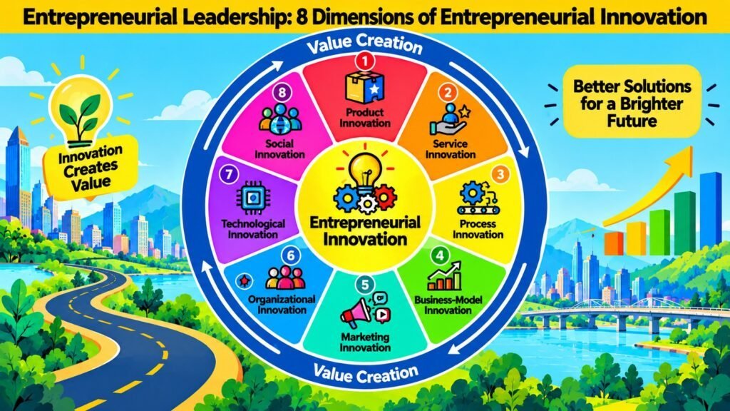 Entrepreneurial Leadership -- 8 Dimensions of Entrepreneurial Innovation