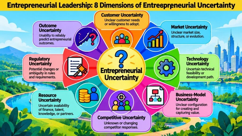 Entrepreneurial Leadership -- 8 Dimensions of Entrepreneurial Uncertainty