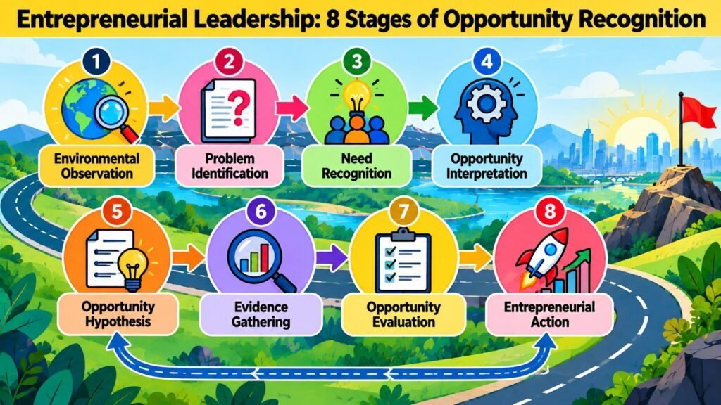 Entrepreneurial Leadership -- 8 Stages of Opportunity Recognition