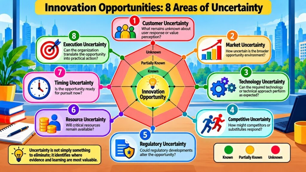 Innovation Opportunities -- 8 Areas of Uncertainty