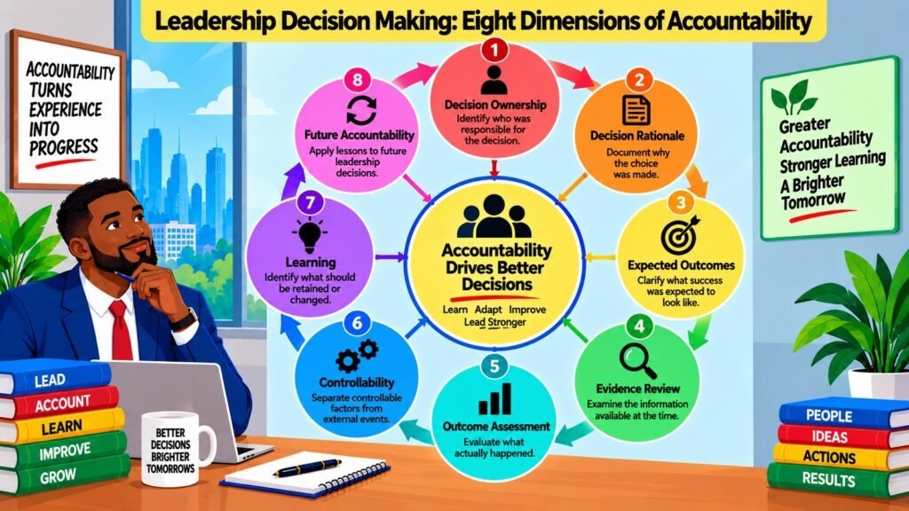 Leadership Decision Making -- Eight Dimensions of Accountability
