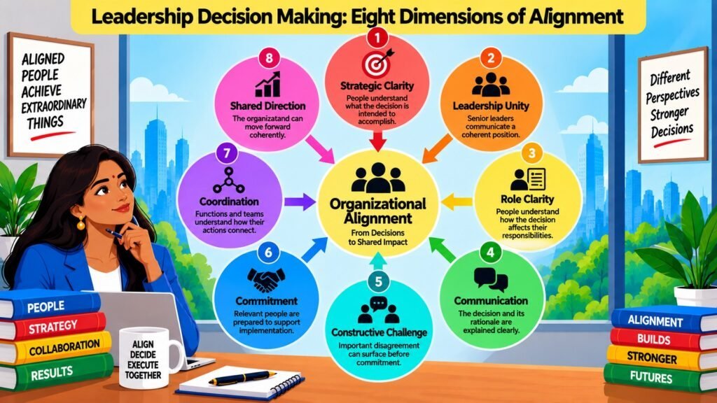 Leadership Decision Making -- Eight Dimensions of Alignment