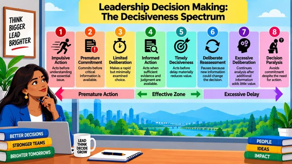 Leadership Decision Making -- The Decisiveness Spectrum