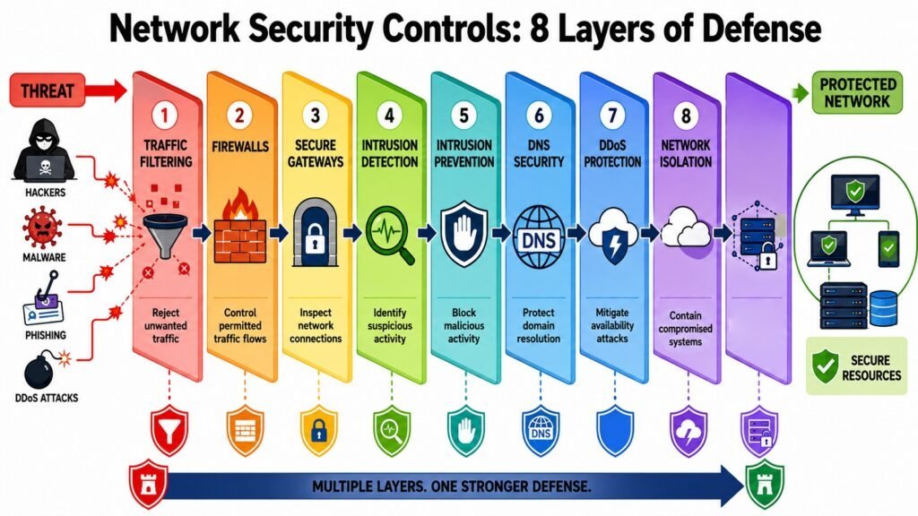 Network Security Controls -- 8 Layers of Defense
