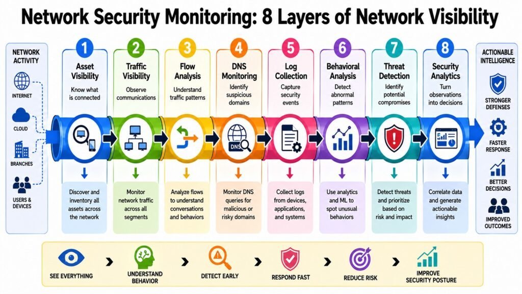 Network Security Monitoring -- 8 Layers of Network Visibility