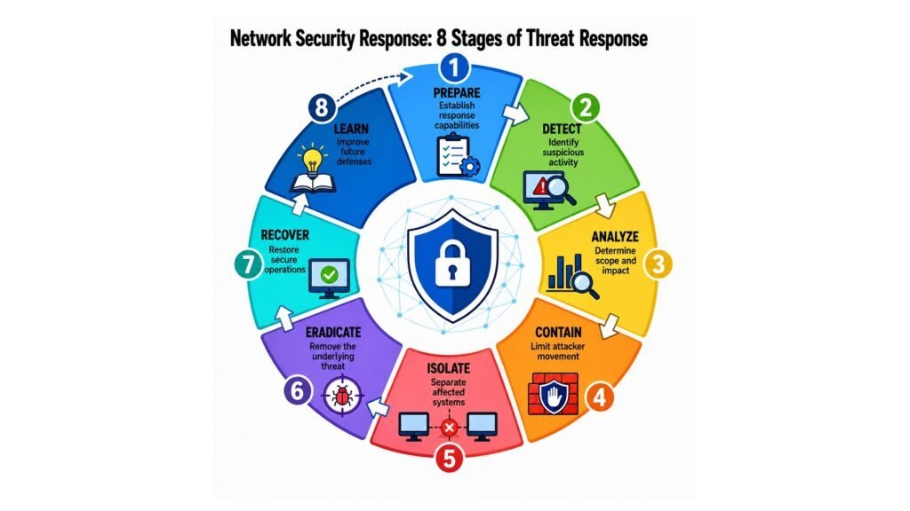 Network Security Response -- 8 Stages of Threat Response