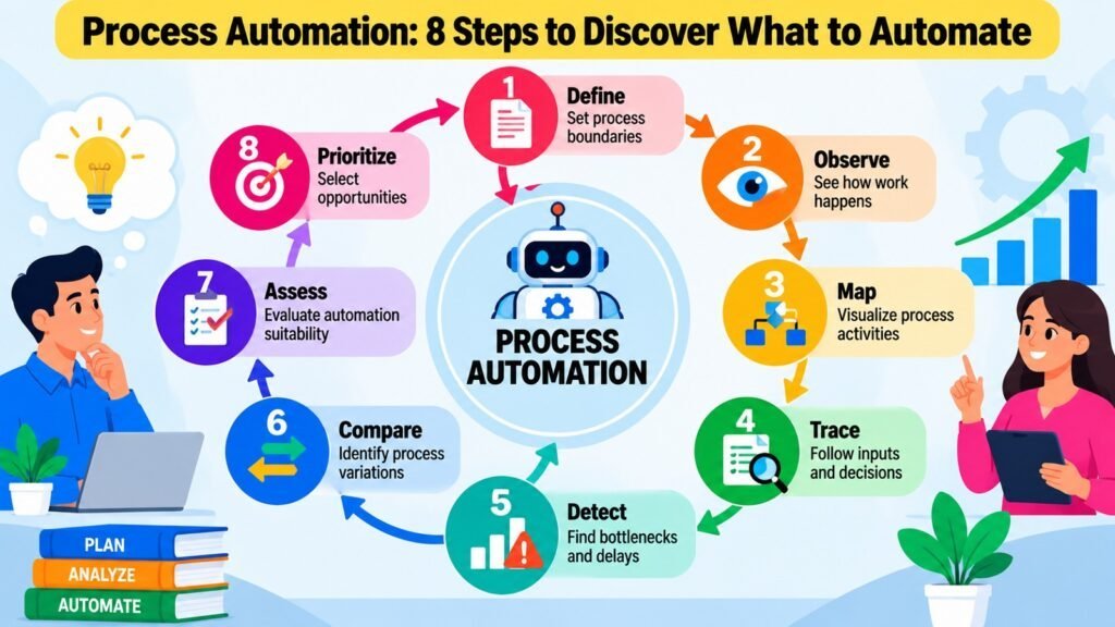 Process Automation -- 8 Steps to Discover What to Automate