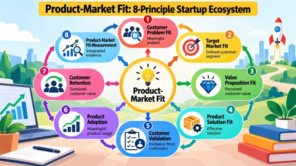 Product-Market Fit -- 8-Principle Startup Ecosystem