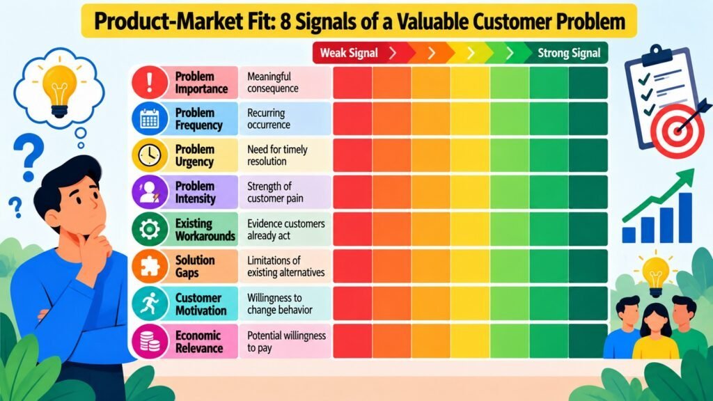 Product-Market Fit -- 8 Signals of a Valuable Customer Problem
