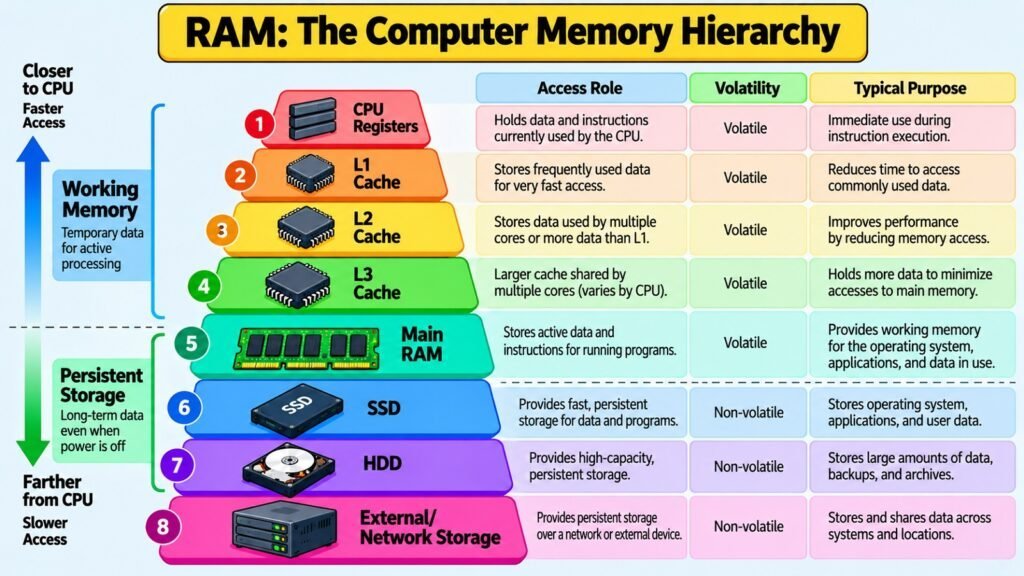 RAM The Computer Memory Hierarchy
