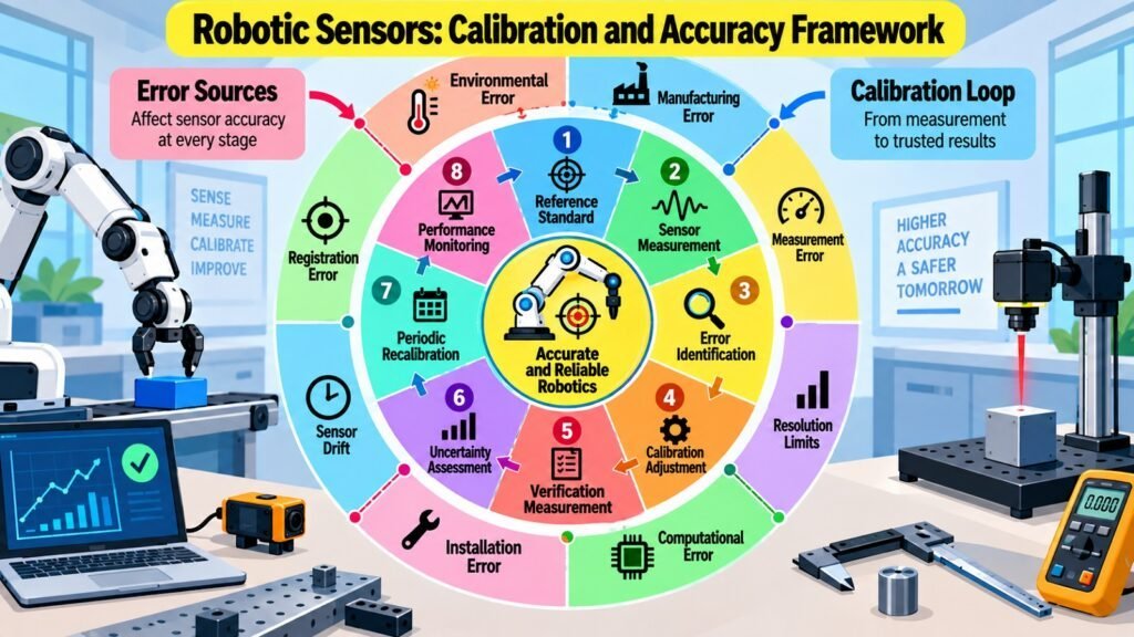 Robotic Sensors -- Calibration and Accuracy Framework