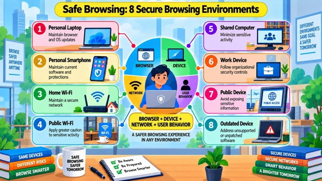 Safe Browsing -- 8 Secure Browsing Environments