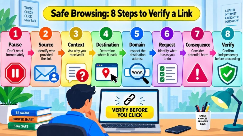 Safe Browsing -- 8 Steps to Verify a Link