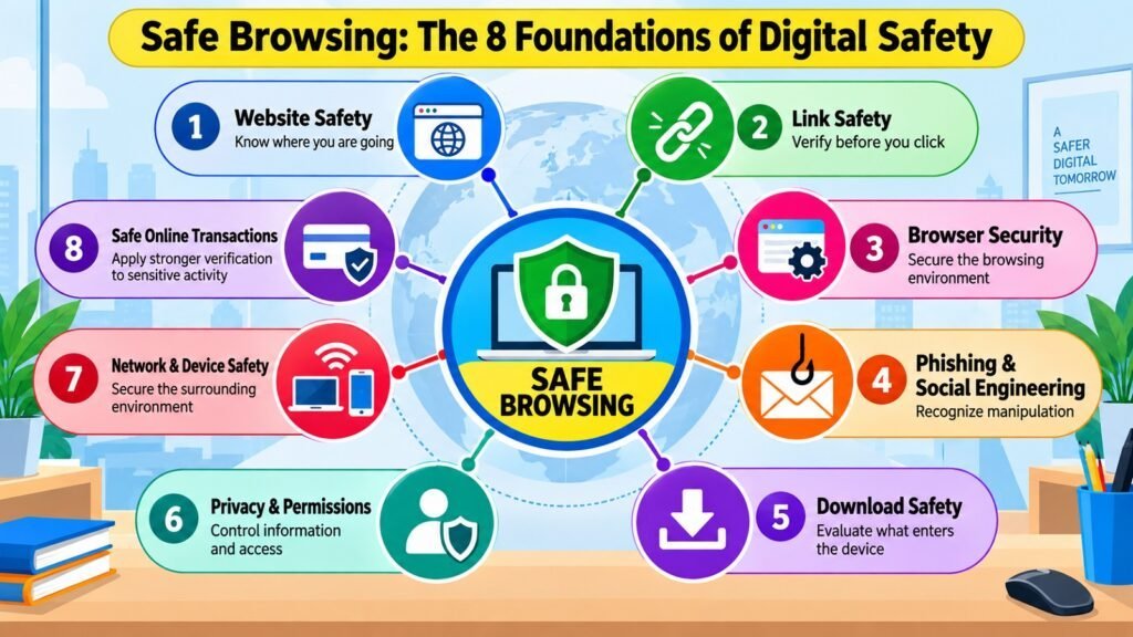 Safe Browsing -- The 8 Foundations of Digital Safety