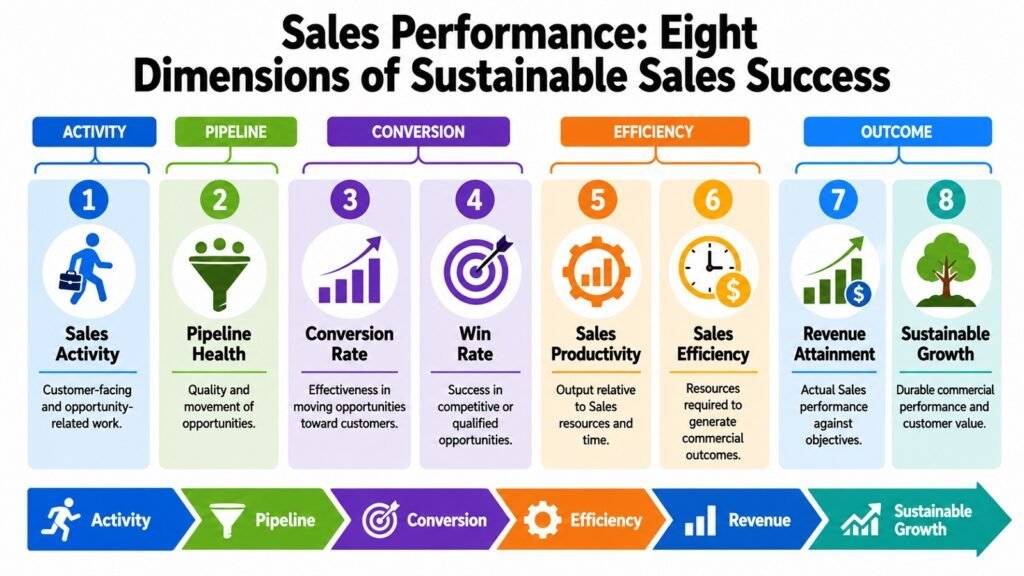 Sales Performance -- Eight Dimensions of Sustainable Sales Success