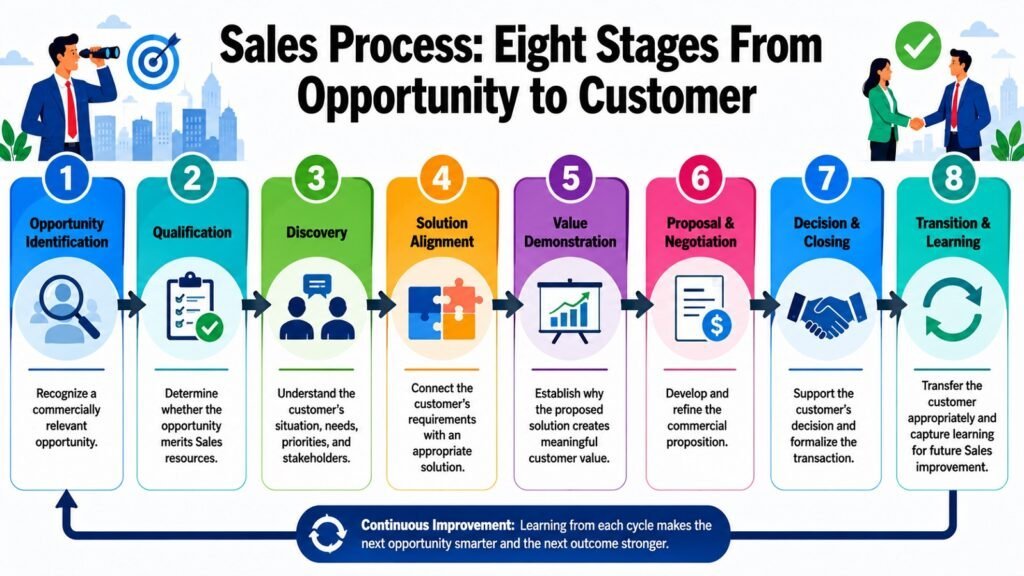 Sales Process -- Eight Stages From Opportunity to Customer