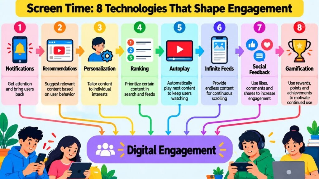 Screen Time -- 8 Technologies That Shape Engagement