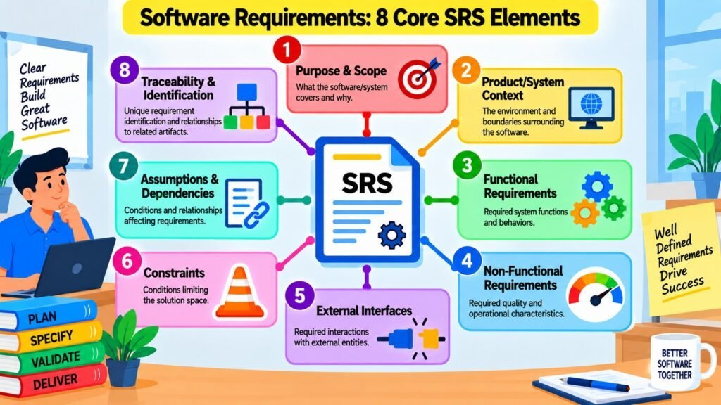 Software Requirements -- 8 Core SRS Elements
