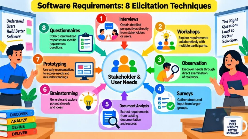 Software Requirements -- 8 Elicitation Techniques