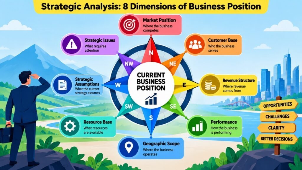 Strategic Analysis -- 8 Dimensions of Business Position