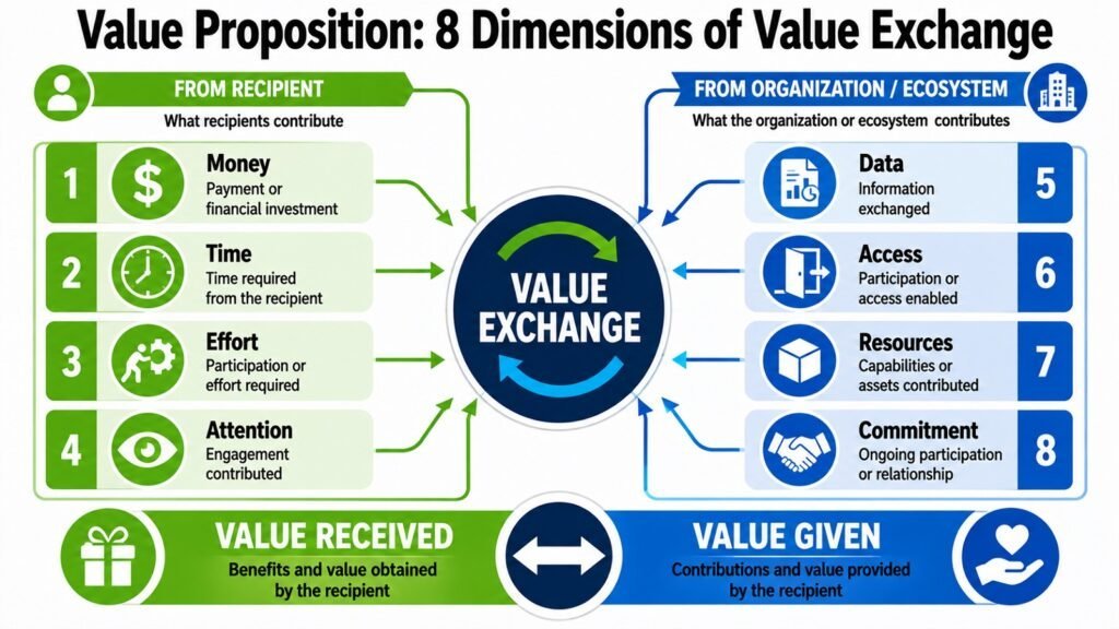 Value Proposition -- 8 Dimensions of Value Exchange