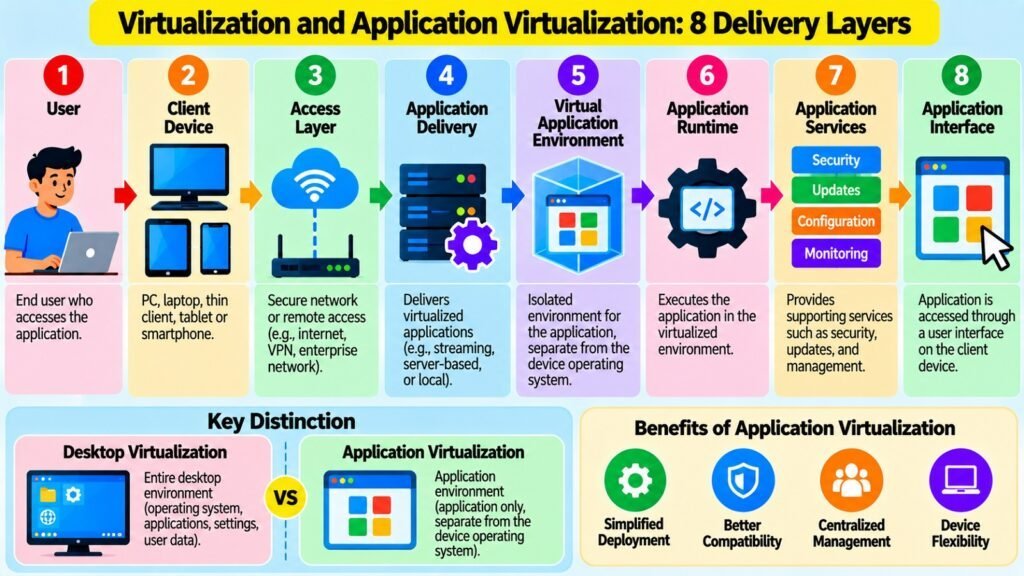 Virtualization and Application Virtualization -- 8 Delivery Layers