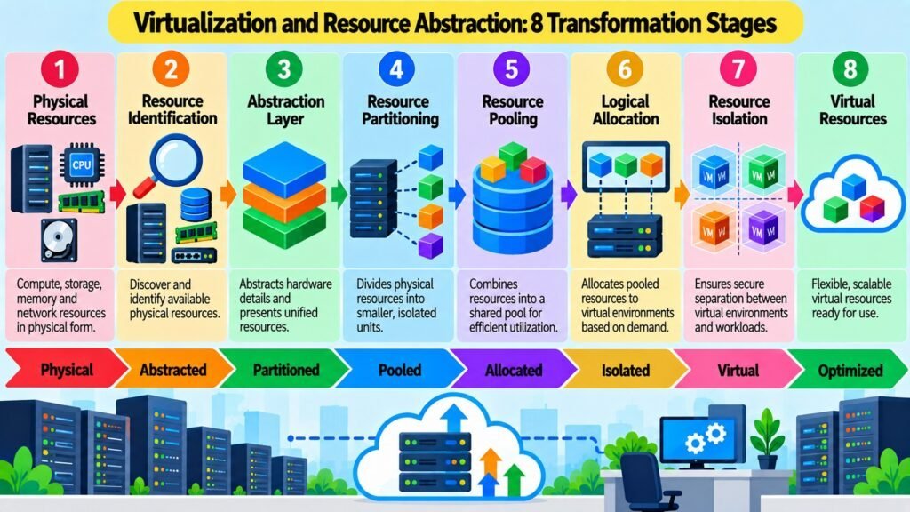 Virtualization and Resource Abstraction -- 8 Transformation Stages