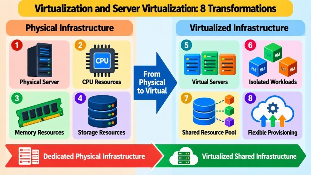 Virtualization and Server Virtualization -- 8 Transformations